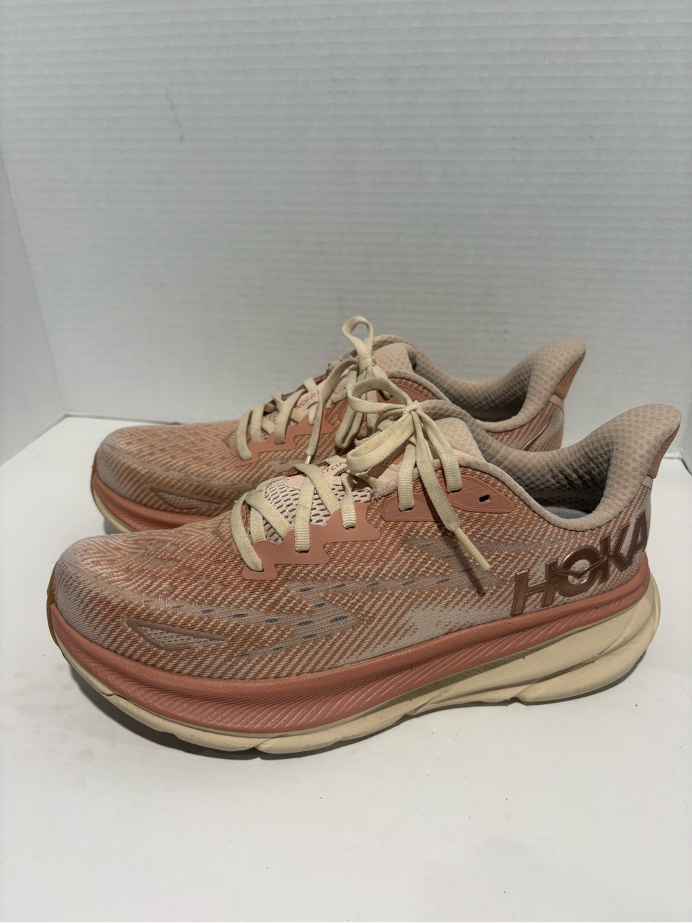 Hoka Women's Peach and Cream Running Shoes